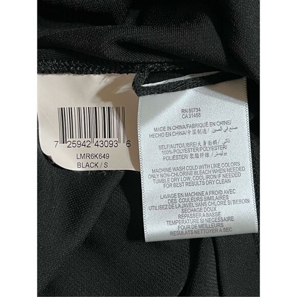 BCBGMAXAZRIA Cold Shoulder Sexy Little Black Dress One Sleeve Size Small - Picture 6 of 6